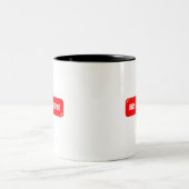 Unsubscribe Button - Funny Coffee Mug (Center)