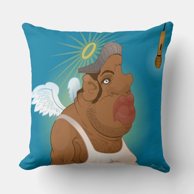 Unsung hero throw pillow (Front)
