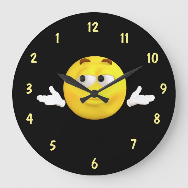 Unsure  Face Reverse Dial Large Clock (Front)