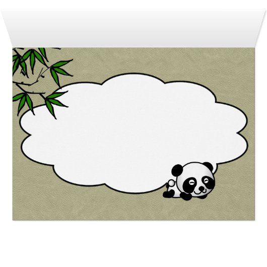 Unsuspecting Panda Cards (Inside Horizontal (Bottom))
