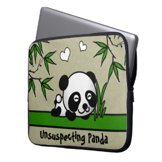 Unsuspecting Panda Laptop Sleeve