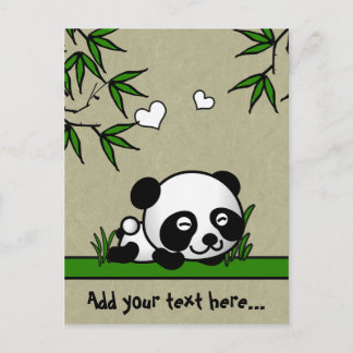 Unsuspecting Panda Postcard