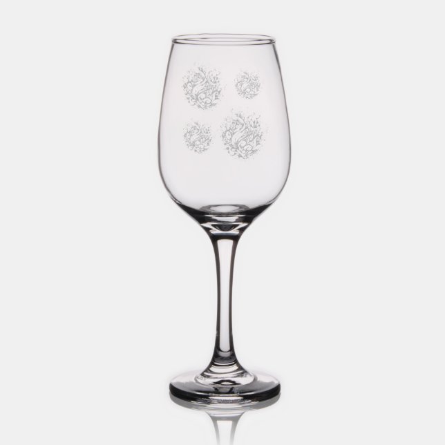 Untamed Bloom: Organic Energy Wine Glass (Glassware)