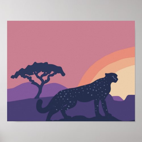 Untamed Cheetah 14x 11 Art Print