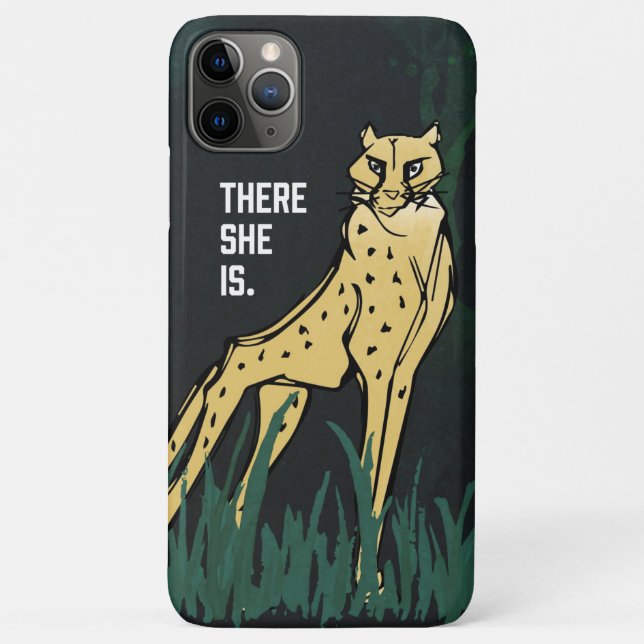Untamed Cheetah There She Is Phone Case (Back)
