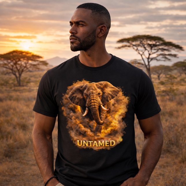 Untamed Elephant | African Wildlife Strength Tri-Blend Shirt (Creator Uploaded)