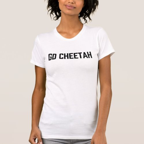 Untamed GD Cheetah White T_Shirt