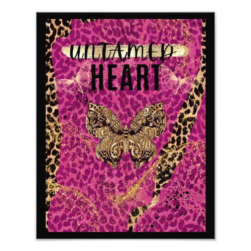 Untamed heart leopard print  sassy design