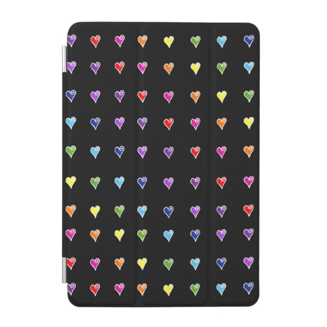 Untamed Hearts Rainbow iPad Mini Cover (Front)