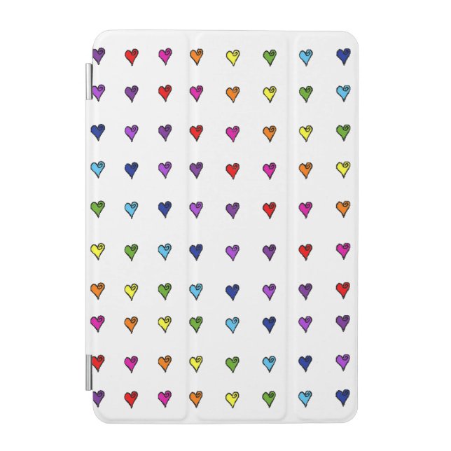 Untamed Hearts Rainbow iPad Mini Cover (Front)