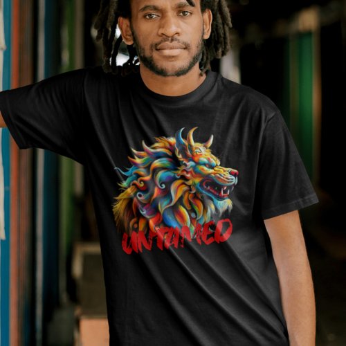 UNTAMED Mythical Beast Colorful T_Shirt