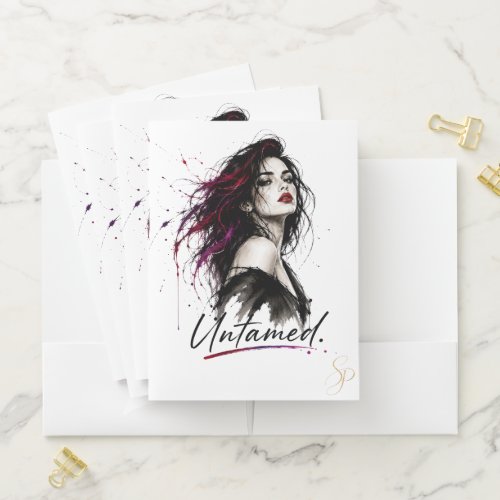 Untamed. Personalized Pocket Folder