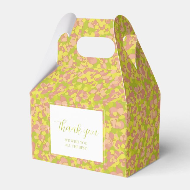 Untamed Petals Favor Boxes (Front Side)