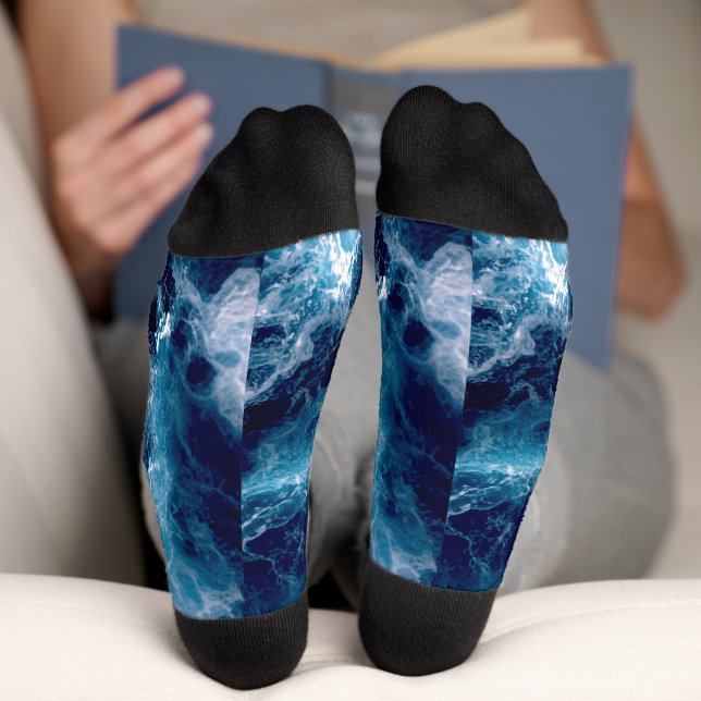 Untamed Sea Churn Socks (Bottom)