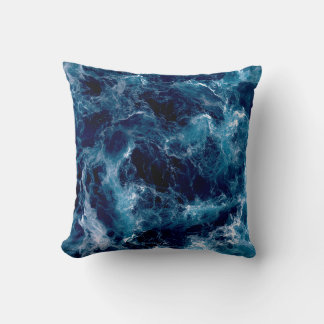 Untamed Sea Churn Throw Pillow