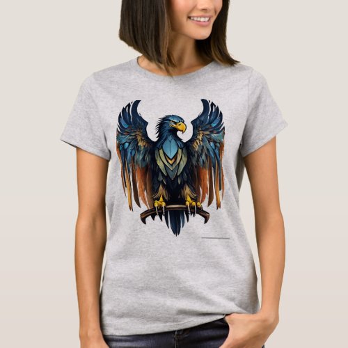 Untamed Spirit Crystal Eagle Wild Heart Tee T_Shirt