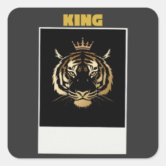 Untamed Tiger Sticker – Bold Wild Streetwear Graph