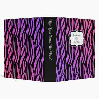 Untamed Zebra Binder