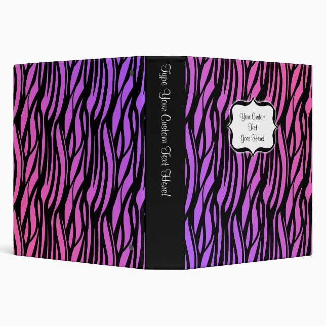 Untamed Zebra Binder (Background)