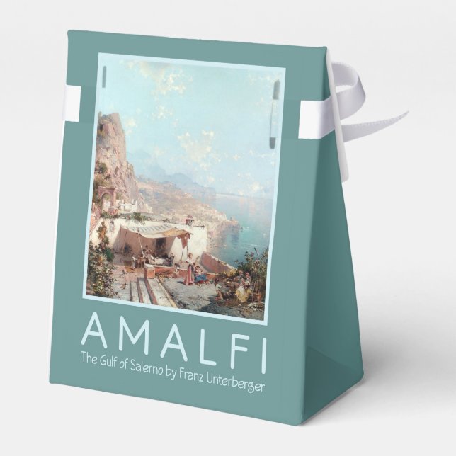 Unterberger’s Amalfi custom favor box (Back Side)