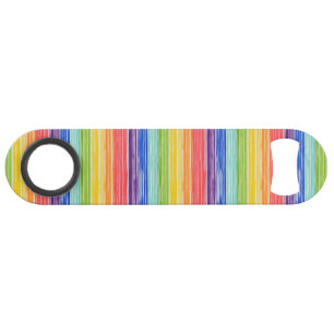 Untidy rainbow stripes bar key