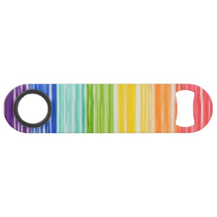 Untidy rainbow stripes bar key