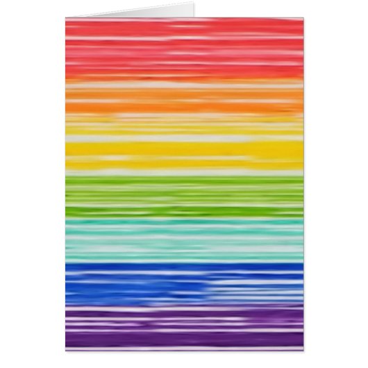 Untidy rainbow stripes cards (Front)