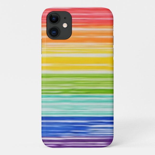Untidy rainbow stripes Case-Mate iPhone case (Back)