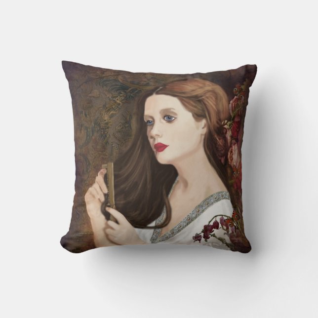 Until dark, my love throw pillow (Front)