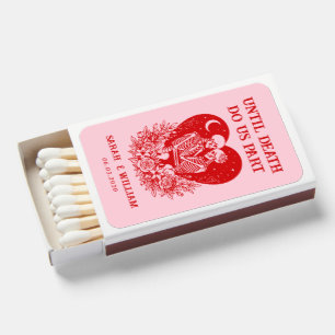 Until Death Do Us Part Skull Lovers Wedding Matchboxes