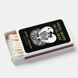 Until Death Do Us Part Skull Lovers Wedding Matchboxes