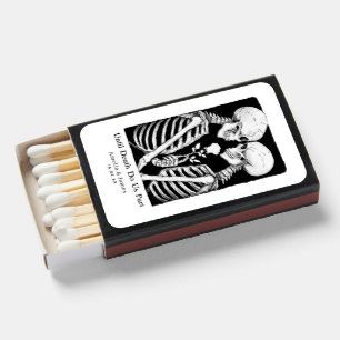 Until Death Do Us Part Skull Wedding Matchboxes