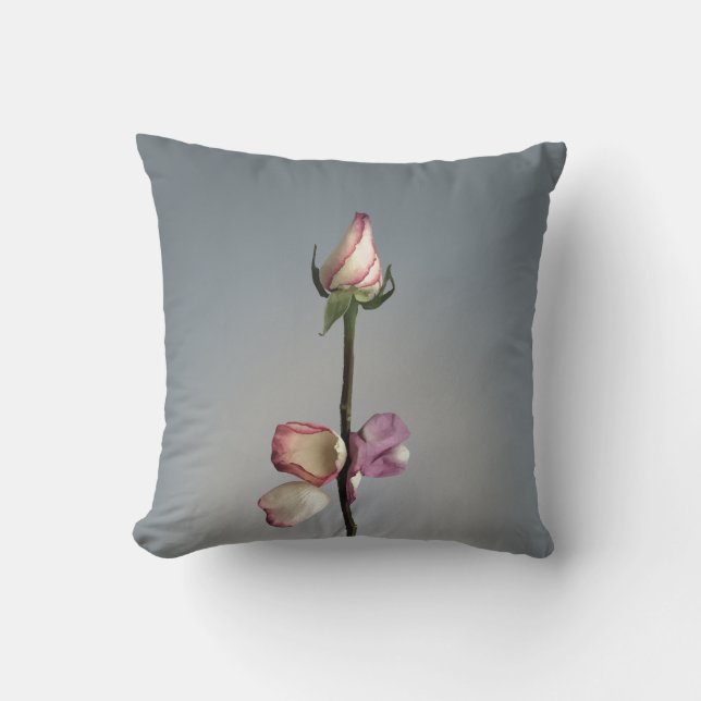 Until the last petal... throw pillow (Front)
