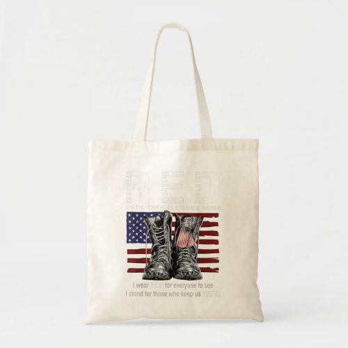 Until They Come Home My Soldier Red Friday Militar Tote Bag