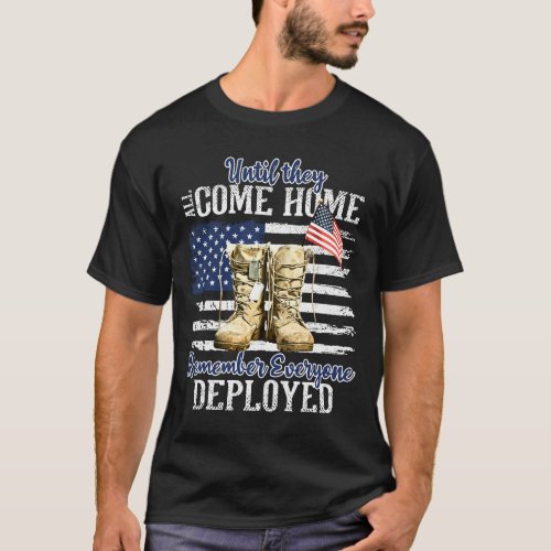 Until They Come Home Veteran US Flag Red Friday Mi T_Shirt
