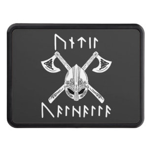 Until Valhalla in Norse Rune Hitch Cover