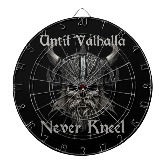 Until Valhalla Never Kneel Dart Board (Front)