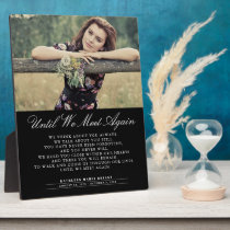 Until We Meet Again Funeral Photo Plaque