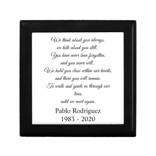 Until We Meet Again Keepsake Box (Front)