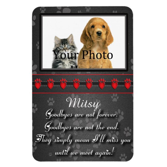 Until we meet again Memorial for Cat or Dog Magnet (Vertical)