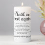Until We Meet Again Memorial Poem Wedding Pillar Candle