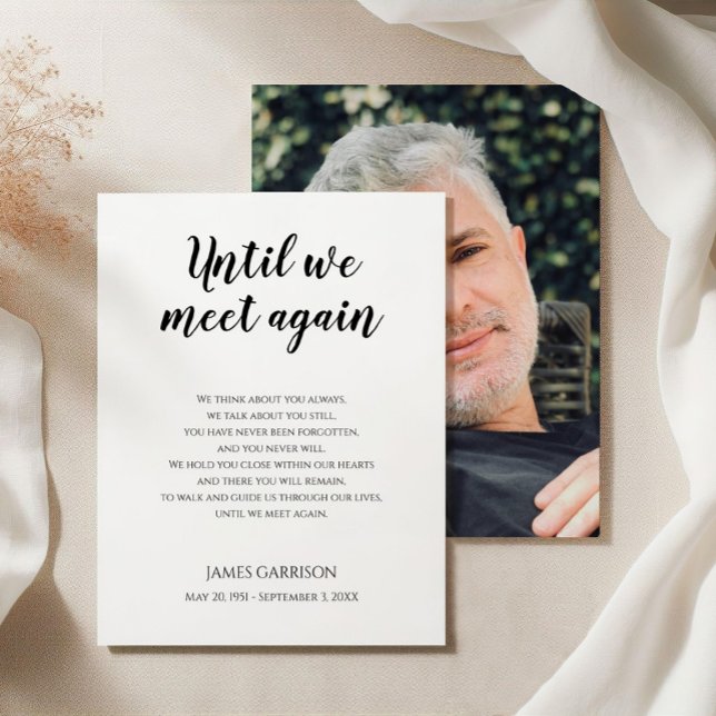 Until We Meet Again Memorial Poem with Photo (Creator Uploaded)