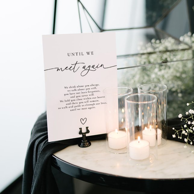 Until We Meet Again Wedding Memory Table Sign (Creator Uploaded)