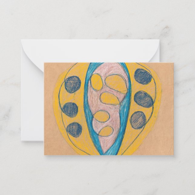 Untitled, 1908 by Hilma af Klint  Note Card (Front)