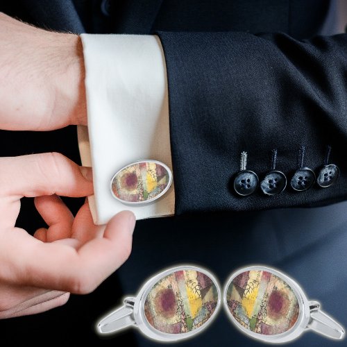 Untitled 2 by Paul Klee Abstract Art Cufflinks