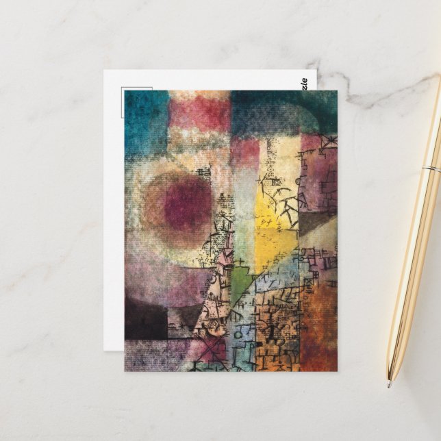 Untitled 2 by Paul Klee, Abstract Art Postcard (Front/Back In Situ)