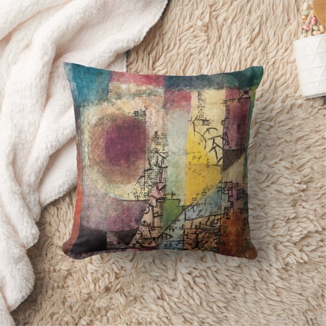 Untitled 2 by Paul Klee, Abstract Art Throw Pillow (Blanket)