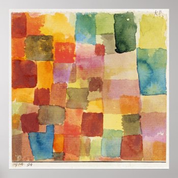 Untitled Abstract By Paul Klee Poster by citysidewalk at Zazzle