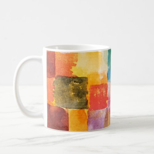Untitled abstract watercolor squares _ Paul Klee Coffee Mug