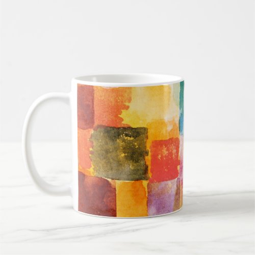 Untitled abstract watercolor squares _ Paul Klee Coffee Mug